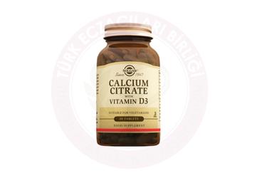 SOLGAR CALCIUM CITRATE WITH VITAMIN D TABLET 60 tablet