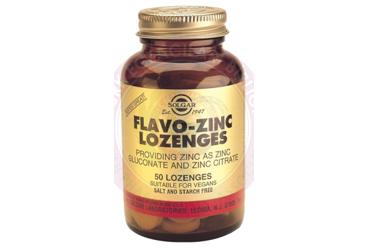 SOLGAR FLAVO-ZINC LOZENGES PASTIL 50 pastil