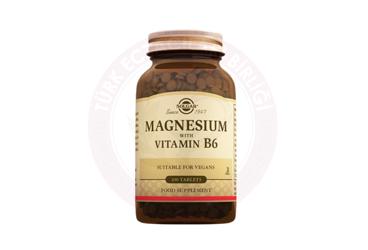 SOLGAR MAGNESIUM WITH VITAMIN B6 TABLET 100 tablet
