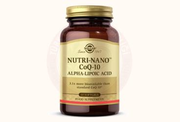 SOLGAR NUTRI-NANO COQ-10 ALPHA LIPOIC ACID KAPSUL 60 kapsül