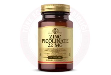 SOLGAR ZINC PICOLINATE TABLET 22 mg 100 tablet