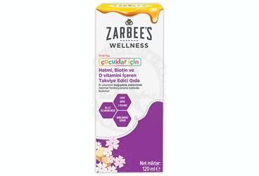 ZARBEE'S WELLNESS HATMI, BIOTIN VE D VITAMINI ICEREN TAKVIYE EDICI GIDA 120 ml şişe