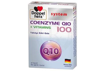 DOPPELHERZ SYSTEM COENZYME Q10 + VITAMINS TAKVIYE EDICI GIDA 30 kapsül