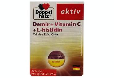 DOPPELHERZ DEMIR, VITAMIN C, L-HISTIDIN TABLET 30 tablet