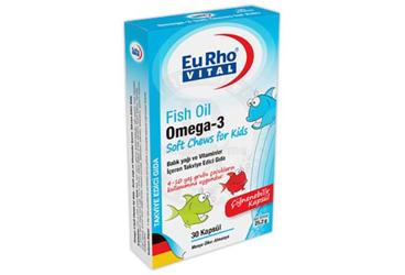 EURHO VITAL FISH OIL OMEGA 3 SOFT CHEWS FOR KIDS KAPSUL 30 kapsül