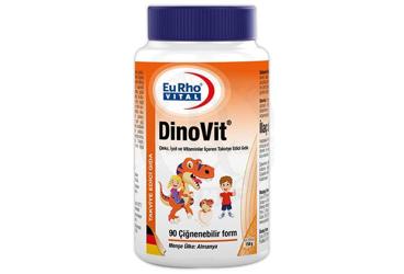 EURHO VITAL DINOVIT CINKO, IYOT VE VITAMIN ICEREN TAKVIYE EDICI GIDA 90 tablet
