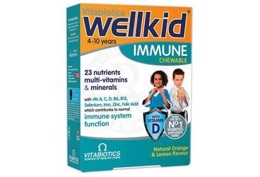 VITABIOTICS WELLKID IMMUNE CHEWABLE TAKVIYE EDICI GIDA 30 tablet