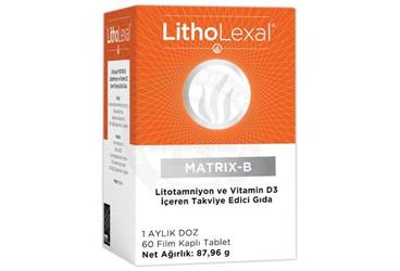 LITHOLEXAL MATRIX-B LITOTAMNIYON VE VITAMIN D3 ICEREN TAKVIYE EDICI GIDA 60 tablet