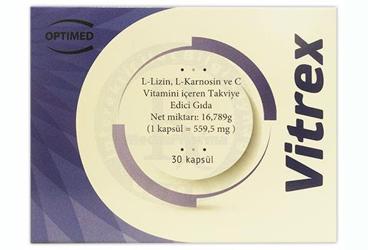 VITREX L-LIZIN, L-KARNITIN VE C VITAMINI ICEREN KAPSUL 30 kapsül