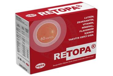 RETOPA LUTEIN, CAM KABUGU, UZUM CEKIRDEGI, YESIL CAY EKSTRATLARI, VITAMIN VE MINERAL KAPSUL 60 kapsül