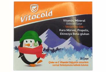 VITACOLD KARA MURVER, PROPOLIS, EKINEZYA, BETA GLUKAN ICEREN SASE 20 saşe