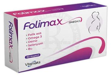 FOLIMAX TAKVIYE EDICI GIDA KAPSUL 30 kapsül