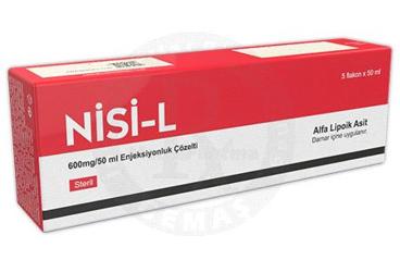 NİSİ-L 600 MG/50 ML ENJEKSİYONLUK ÇÖZELTİ , 5 FLAKON