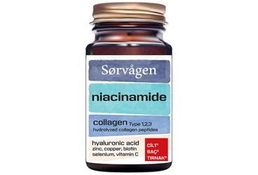 SORVAGEN NIACINAMIDE, COLLAGEN, HYALURONIC ACID ICEREN TAKVIYE EDICI GIDA 60 kapsül