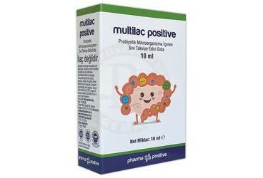MULTILAC POSITIVE PROBIYOTIK MIKROORGANIZMA ICEREN SIVI TAKVIYE EDICI GIDA 10 ml şişe