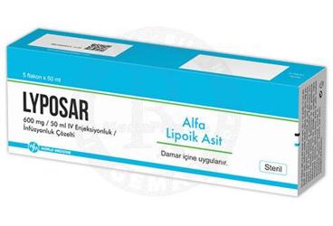 LYPOSAR 600 MG / 50 ML IV ENJEKSİYONLUK / İNFÜZYONLUK ÇÖZELTİ, 5 FLAKON