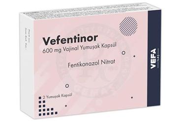 VEFENTİNOR 600 MG VAJİNAL YUMUŞAK KAPSÜL, 2 ADET