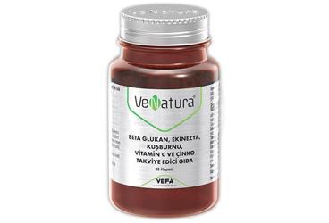 VENATURA BETA GLUKAN, EKINEZYA, KUSBURNU, VITAMIN C VE CINKO ICEREN TAKVIYE EDICI GIDA 30 kapsül