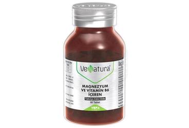 VENATURA MAGNEZYUM VE VITAMIN B6 ICEREN TAKVIYE EDICI GIDA 60 tablet