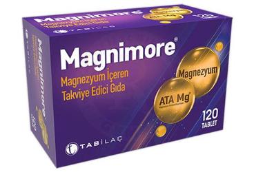 MAGNIMORE MAGNEZYUM ICEREN TAKVIYE EDICI GIDA 120 tablet