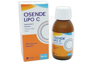 OSENDE LIPO C LIPOZOMAL C VITAMINI ICEREN TAKVIYE EDICI GIDA 100 mg/5 ml 100 ml şişe