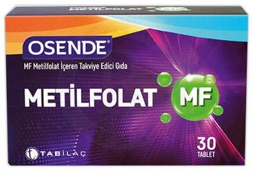 OSENDE MF METILFOLAT ICEREN TAKVIYE EDICI GIDA TABLET 30 tablet