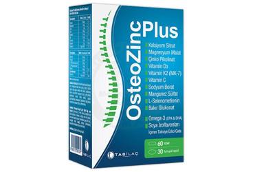OSTEOZINC PLUS MULTIVITAMIN MULTIMINERAL OMEGA-4 ICEREN TAKVIYE EDICI GIDA 60 tablet x 30 kapsül
