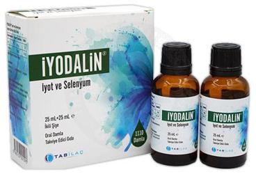 IYODALIN IYOT VE SELENYUM ICEREN TAKVIYE EDICI GIDA 2x25 ml şişe
