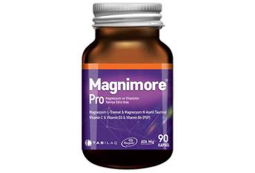 MAGNIMORE PRO MAGNEZYUM VE VITMAINLER ICEREN TAKVIYE EDICI GIDA 90 kapsül