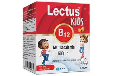LECTUS KIDS B12 METILKOBALAMIN SPREY TAKVIYE EDICI GIDA 5 ml
