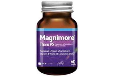 MAGNIMORE THREO PS MAGNEZYUM VE FOSFATIDILSERIN ICEREN TAKVIYE EDICI GIDA 60 kapsül