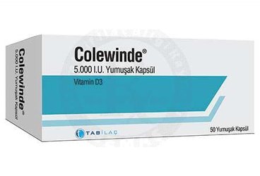 Colewinde 5.000 I.U. Yumuşak Kapsül (50 adet)