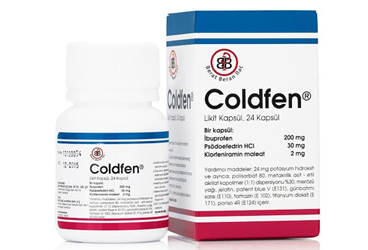 COLDFEN ZERO 200 MG/2 MG FİLM KAPLI TABLET, 24 ADET