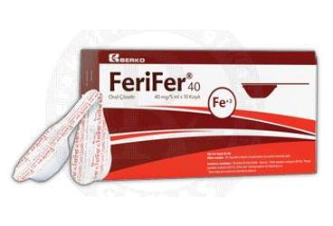 FERIFER-40 ORAL COZELTI 40 MG/5 ML KAŞIK, 10 ADET