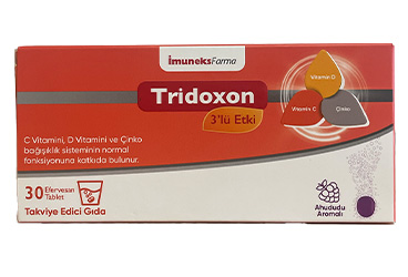 TRIDOXON EFERVESAN TAKVIYE EDICI GIDA 30 tablet