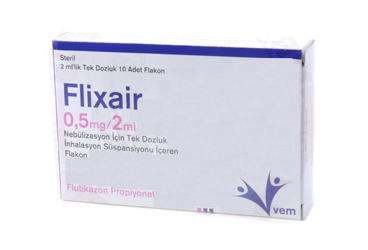 FLIXAIR 0,5 MG/2 ML NEBÜLIZASYON IÇIN TEK DOZLUK INHALASYON SÜSPANSIYONU IÇEREN FLAKON,10 ADET