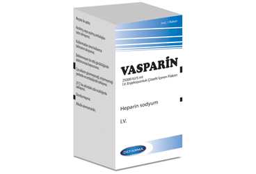 VASPARIN 25000 IU/5 ML IV ENJEKSİYONLUK ÇÖZELTİ İÇEREN FLAKON, 1 ADET