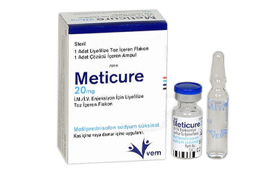 METICURE 20 MG IM/IV ENJEKSIYON ICIN LIYOFIZE TOZ ICEREN FLAKON, 1 ADET