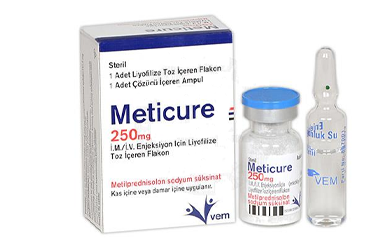 METICURE 250 MG IM/IV ENJEKSIYON ICIN LIYOFIZE TOZ ICEREN FLAKON, 1 ADET