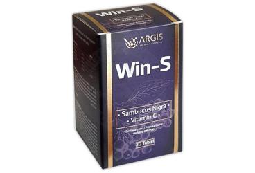 WIN-S SAMBUCUS NIGRA, VITAMIN C, GENTIANA LUTEA, PRIMULA ELATIOS, VERBENA OFFICINALIS ICEREN TAKVIYE EDICI GIDA 30 tablet