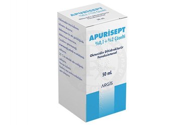 Apurisept %0,1 + %2 Çözelti (50 mL)