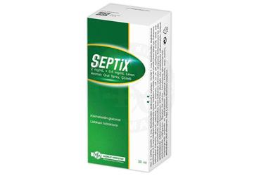 SEPTİX 2 MG/ML + 0,5 MG/ML LİMON AROMALI SPREY, ÇÖZELTİ, 1 ADET