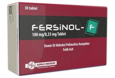 Fersinol-F 100 mg/0,35 mg Tablet, 30 ADET