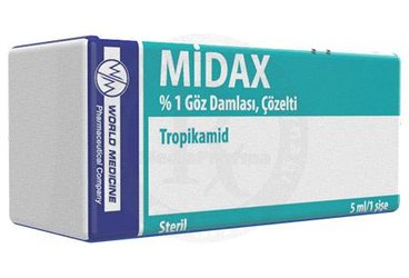 MİDAX %1 GÖZ DAMLASI, ÇÖZELTİ, 5 ML