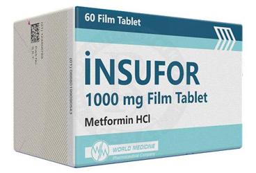 INSUFOR 1000 MG FILM TABLET ,TABLET, 60 ADET
