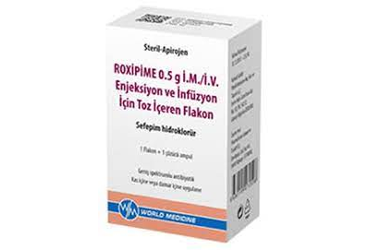 ROXIPIME 0.5G I.M./I.V. ENJEKSIYON VE INFÜZYON IÇIN TOZ IÇEREN FLAKON , FLAKON, 1 ADET+1 ÇÖZÜCÜ AMPUL