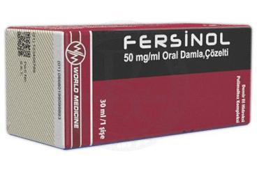 FERSİNOL 50 MG/ML ORAL DAMLA, ÇÖZELTİ, 30 ML
