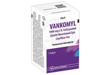 VANKOMYL 1000 MG IV İNFÜZYONLUK VE ORAL ÇÖZELTİ HAZIRLAMAK İÇİN LİYOFİLİZE TOZ, 1 FLAKON