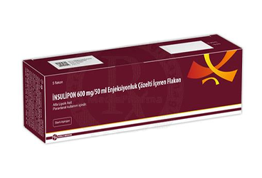 INSULIPON 600 MG/50 ML ENJEKSIYONLUK ÇÖZELTI IÇEREN FLAKON, 5 FLAKON