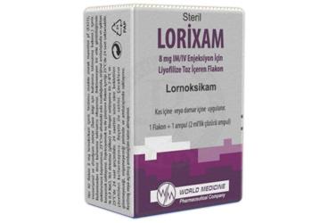 LORİXAM 8 MG IM/IV ENJEKSİYONLUK ÇÖZELTİ HAZIRLAMAK İÇİN LİYOFİLİZE TOZ VE ÇÖZÜCÜ, 1 flakon+1 çözücü ampul ve 3 flakon+3 çözücü ampul